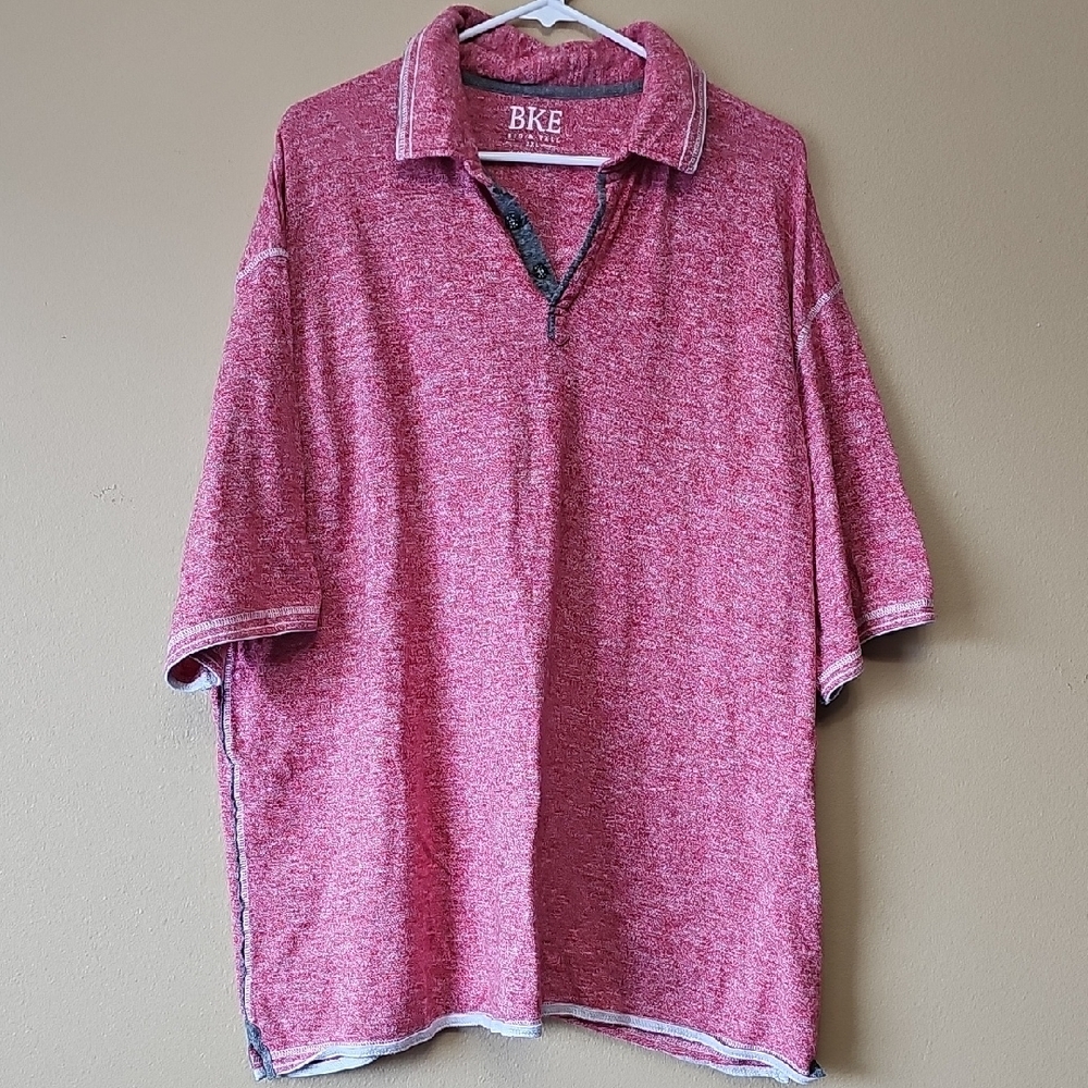 BKE Men's Red Polo Shirt